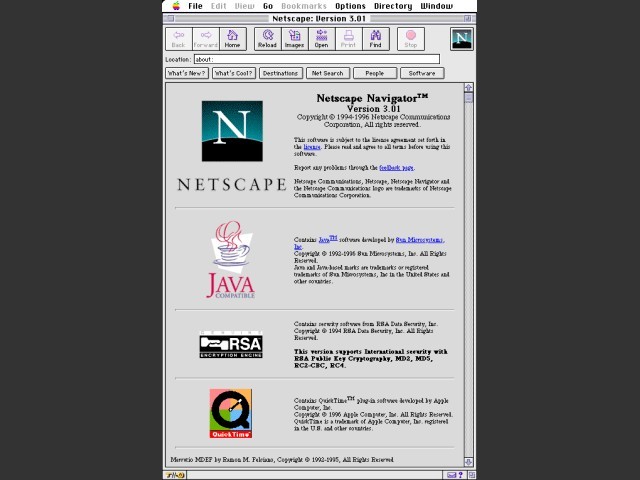 Netscape Navigator 3.x (1996)