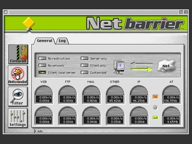 NetBarrier 1.0 (1999)