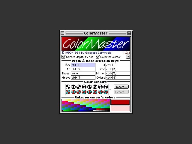 ColorMaster 1.2.1 (1991)