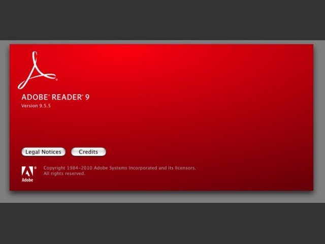 Adobe Reader 9.5.5 (2010)