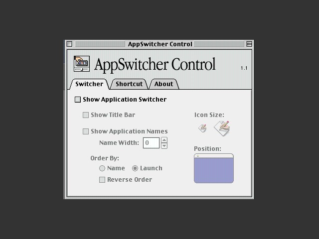 AppSwitcher Control (1998)