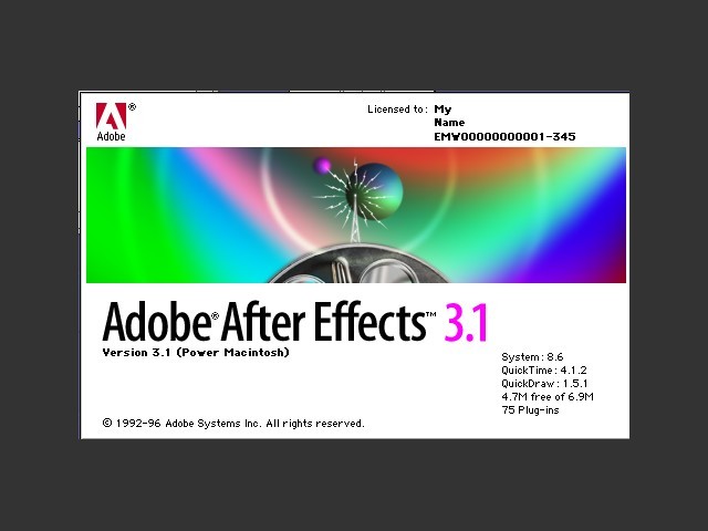 Adobe After Effects 3.1 (1997)