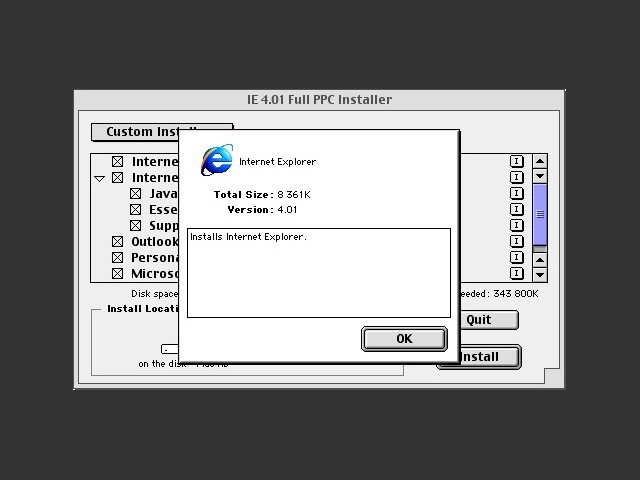 Internet Explorer 4.0.1 68K + PPC installer 
