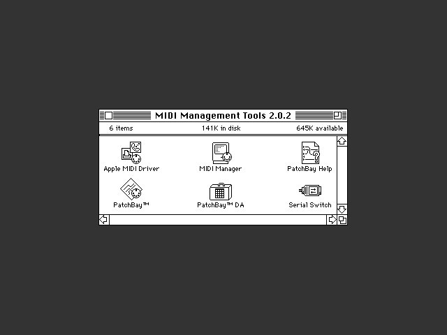 Apple MIDI Manager 2.0.2 (1993)