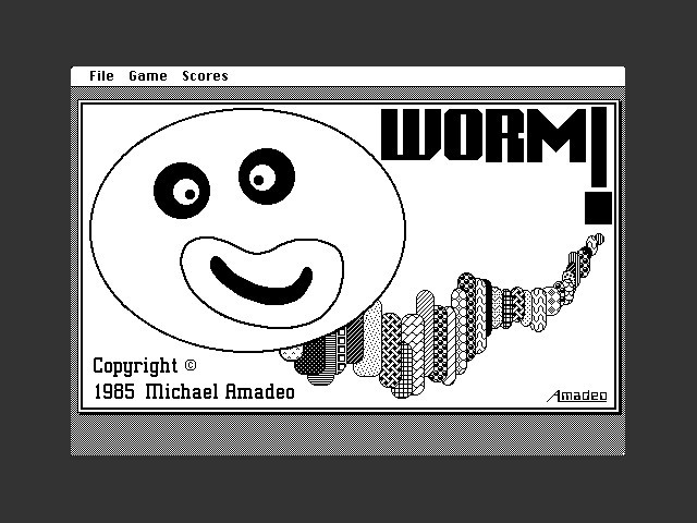 Worm! title screen 