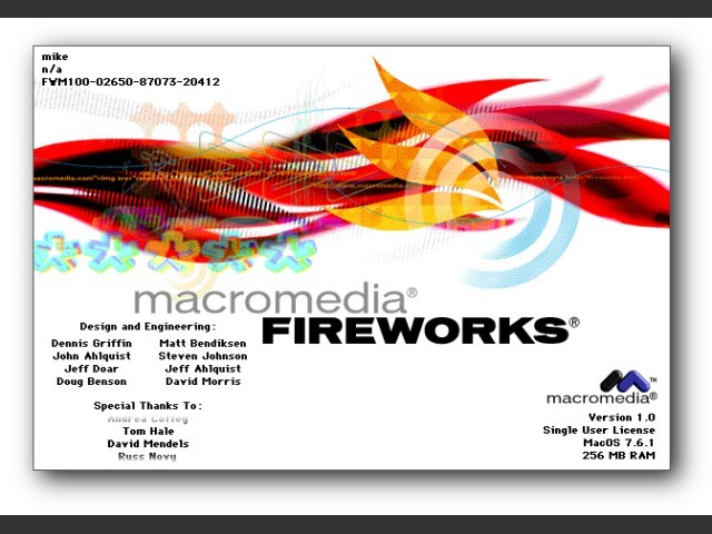 Macromedia Fireworks 1 (1998)
