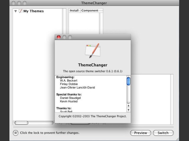 Theme Changer (OSX theming) (2002)