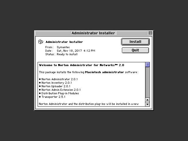 Norton Administrator for Networks 2.0 (1995)