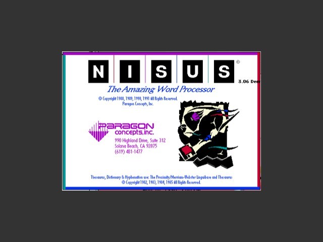 Nisus 3.06 Demo (1991)