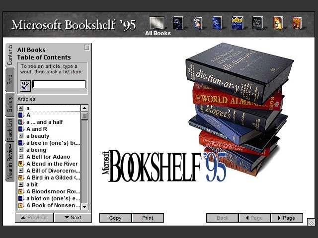 Microsoft Bookshelf 95 (1995)