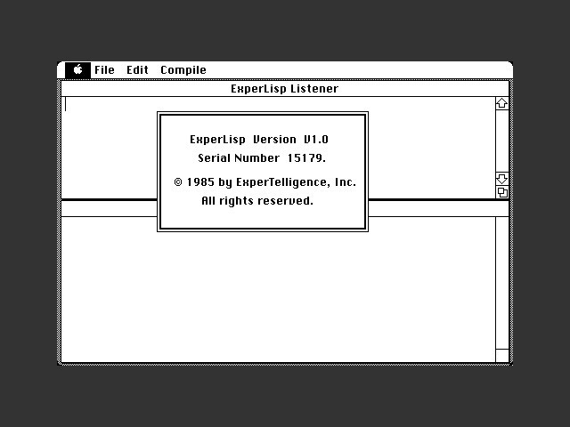 ExperLisp (1985)