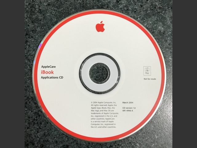 691-4942-A,2Z,AppleCare. iBook. Mac OS X Install 2004-03 (CD) (2003)