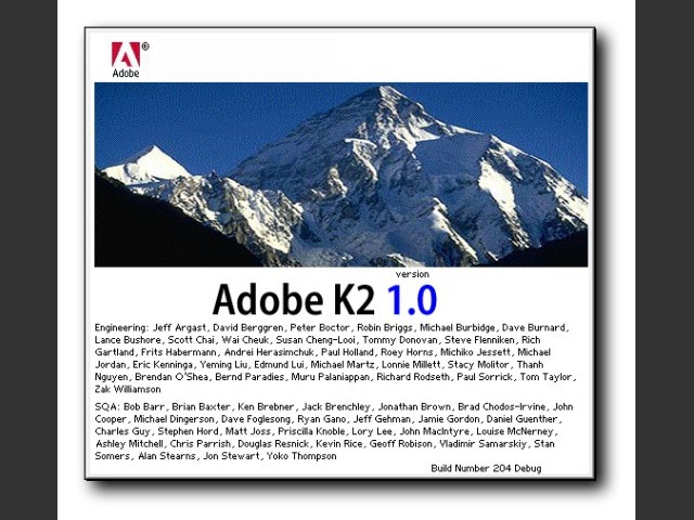 Adobe K2 "Shuksan" (1998)