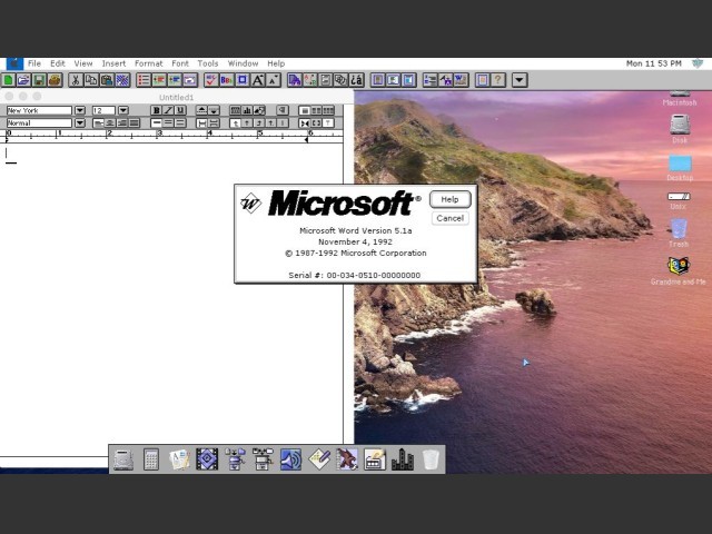 Microsoft Word (3.01, 4.0, 5.0, 5.1, 5.1a) + Personalize Word 1.0 (1992)