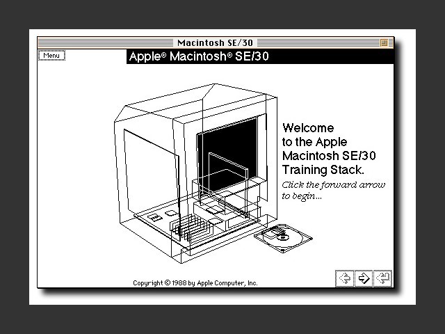 Apple Macintosh SE/30 Training Stack (1988)