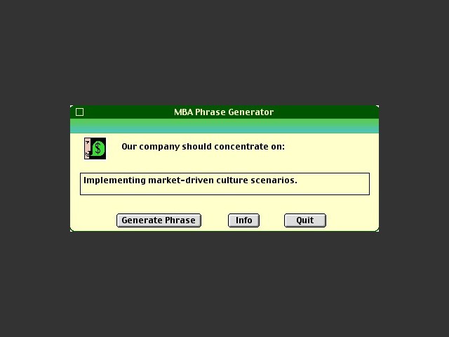 MBA Phrase Generator (1992)