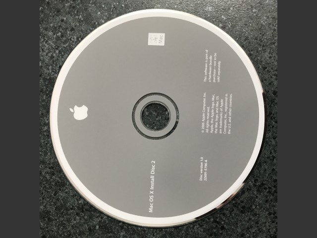 Mac OS X 10.4.6 (MacBook Core Duo) (AHT 3A104) (DVD DL) (2005)