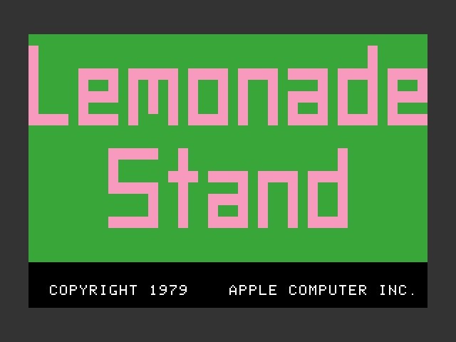 Lemonade Stand (1979)