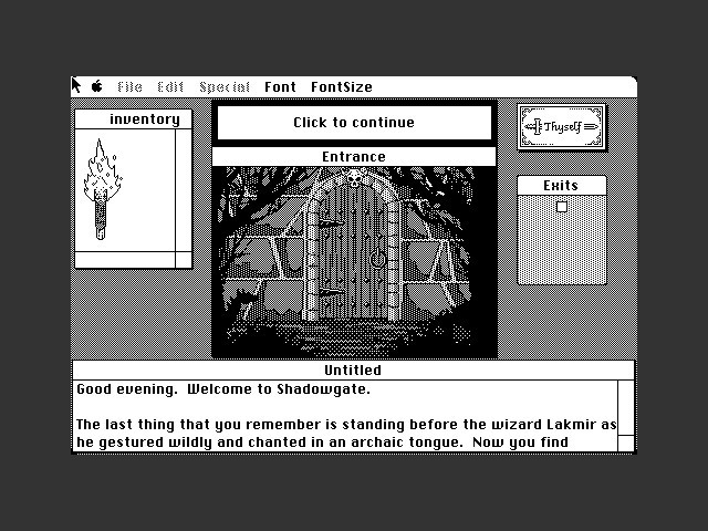 Shadowgate in-game screenshot 