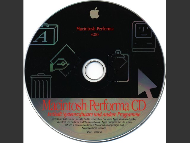 System 7.5.1 (Performa 6200) (691-0852-A) (CD) [de_DE] (1995)