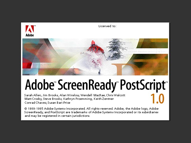 Adobe ScreenReady 1.0 (1995)