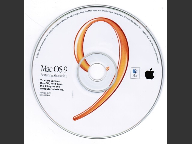 Mac OS 9.2.1 (Retail) (691-3334-A) (CD) (2001)