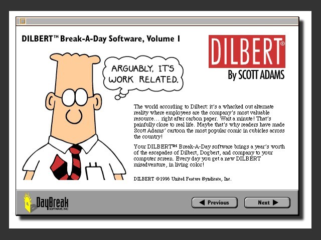 Dilbert Break-A-Day Software, Volume 1 (1997)