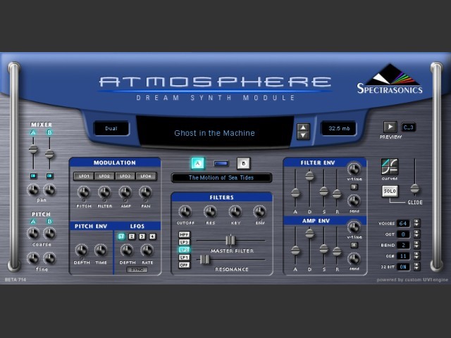 Atmosphere 1.2.4 AU Updater OSX 10.4 / 1.01 VST OS9 (2004)