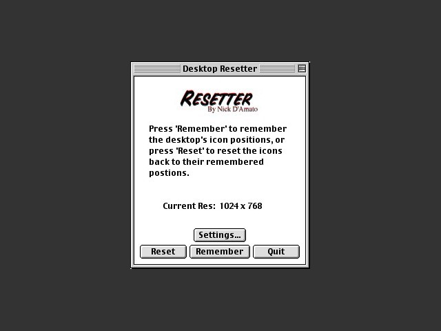 Desktop Resetter (1998)