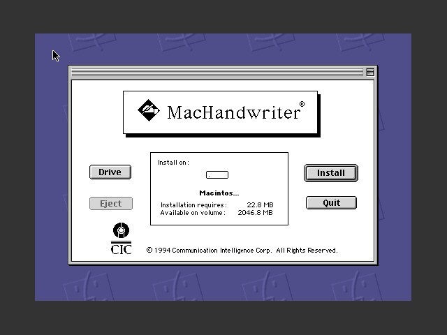 MacHandwriter (1994)