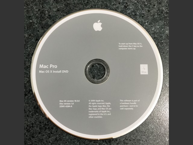 Mac OS X 10.5.6 (Mac Pro 2009) (691-6284-A,2Z) (DVD DL) (2009)