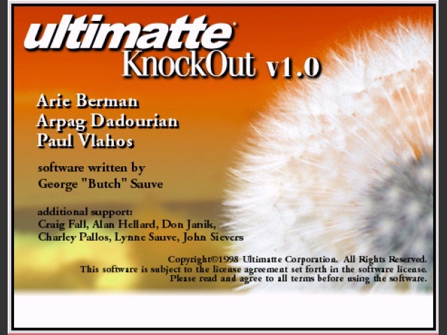 Ultimatte KnockOut V1.0 (1998)