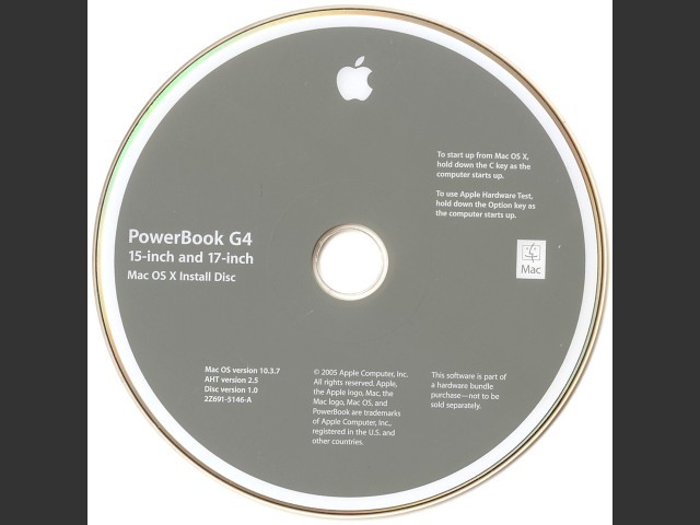 Mac OSX 10.3.7 for G3 G4 G5 (2004)