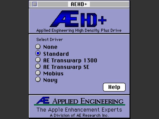 Applied Engineering High-Density Plus Drive (AEHD+) software (1991)
