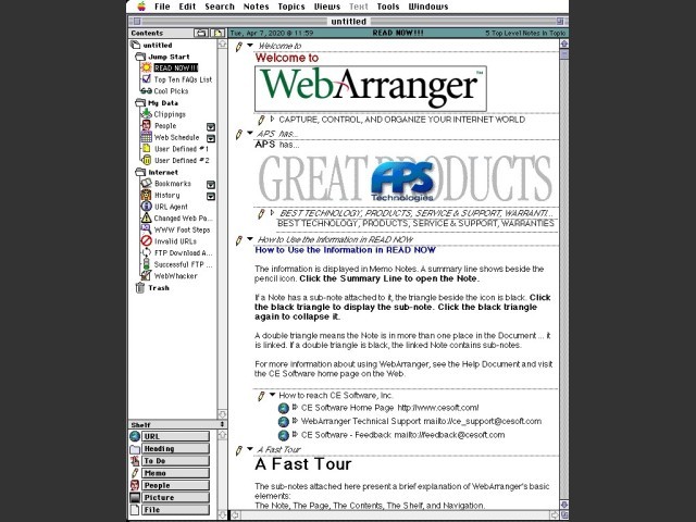 Web Arranger (DEMO) (1996)
