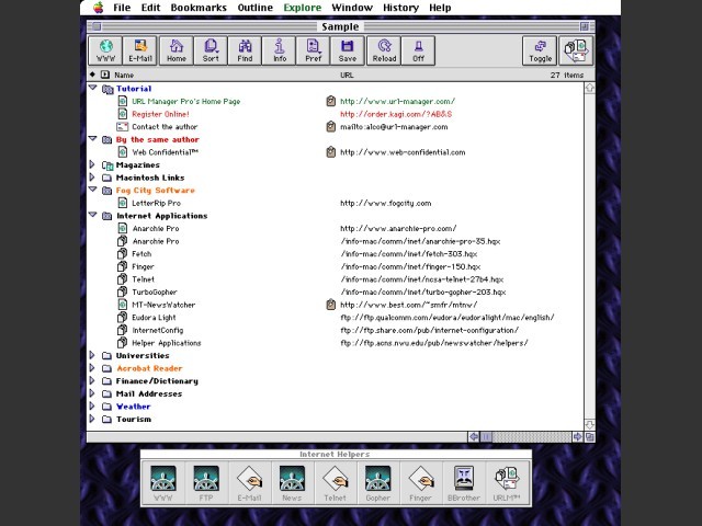 URL Manager Pro (1997)