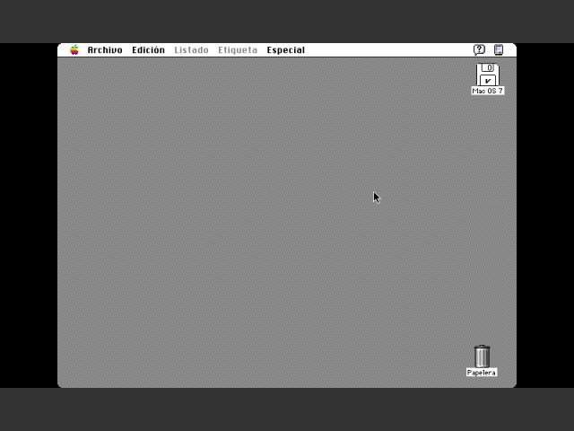 Mac OS 7.1 [Spanish] [Pre-installed, home-made] (1991)