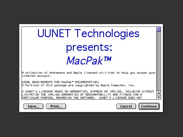UUNET MacPak 3.1 (1995)