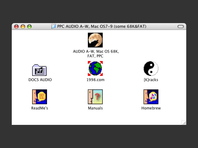 PPC AUDIO software [OS7 - OSX.5.8, some 68K apps] (0)