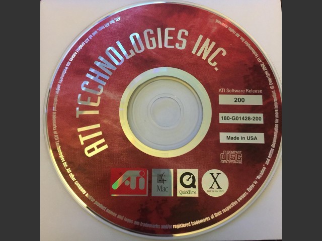ATI RADEON 9000 Pro CD-ROM Mac Edition Release 200 (2002)