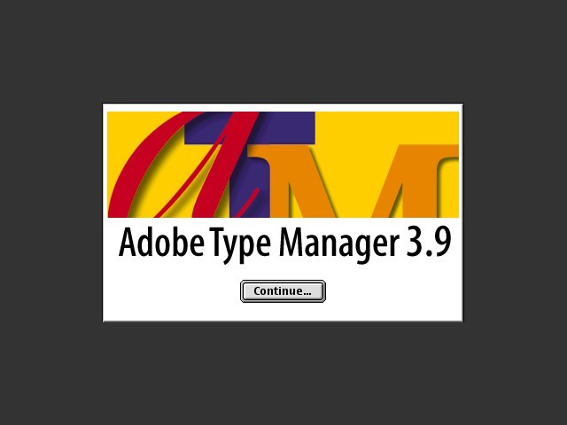 Adobe Type Manager 3.9 (1995)