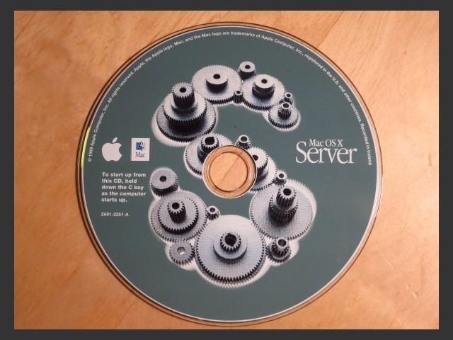 Mac OS X Server 1.0 (691-2251-A) (CD) (1999)