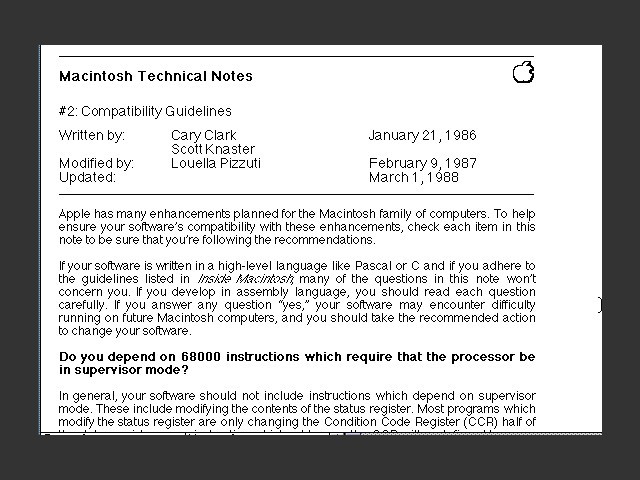 Mac Tech Notes 85-87 (1992)