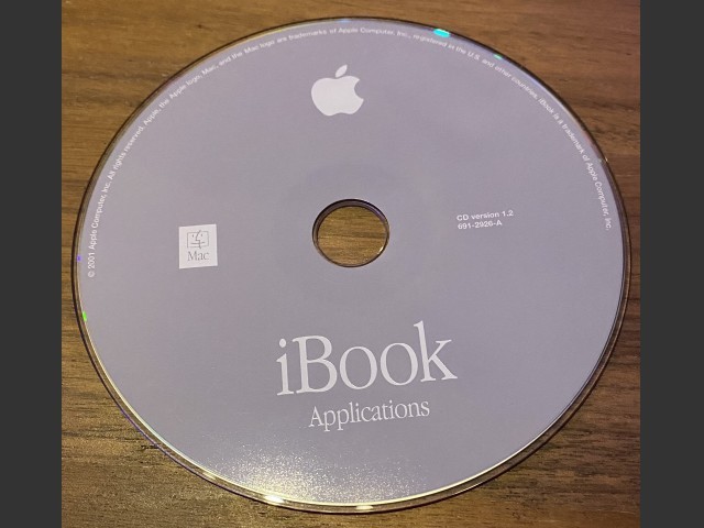 iBook Applications (Disc 1.2) (691-2926-A) (CD) (2001)