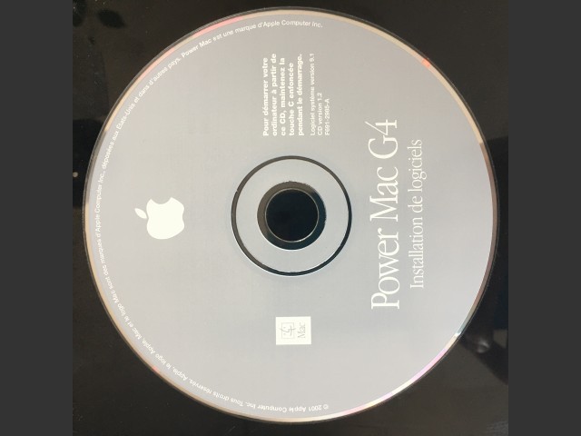 Mac OS 9.1 (Power Mac G4) (Install and Restore) (CD) [fr_FR] (2001)