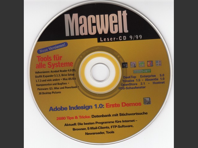 Macwelt Leser CD 99-9 (September 1999, German) (1999)