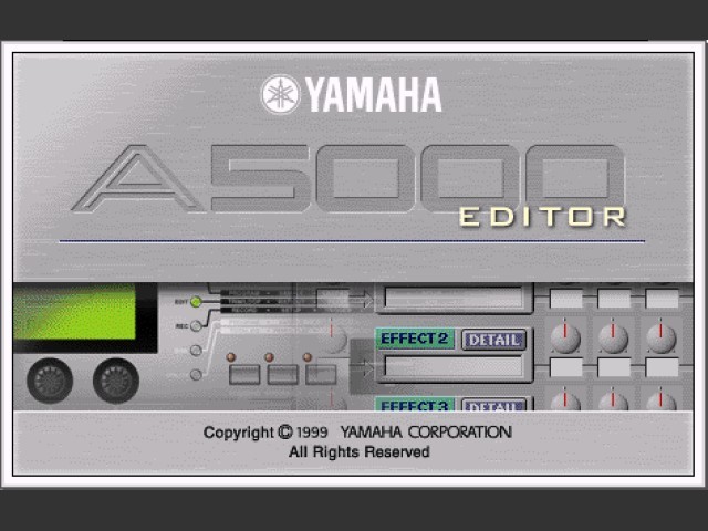 Yamaha Voice Editor (A5000) (1999)