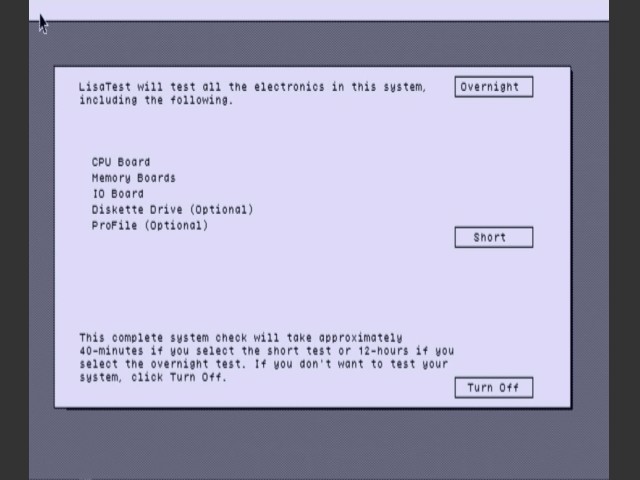 Lisa 2 System Diagnostic (1984)