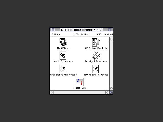 NEC CD-ROM Driver 3.4.2 & 4.0.2 (1993)