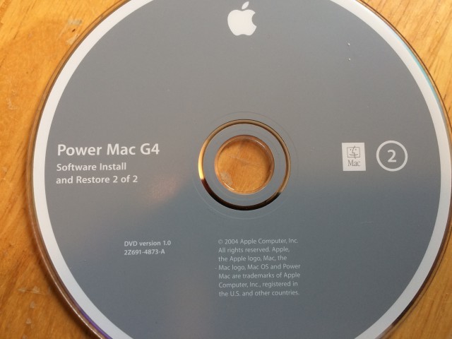 691-4872-A,,Power Mac G4 Software Install & Restore (2 DVD set) Mac OS v10.3.2 AHT... (2003)